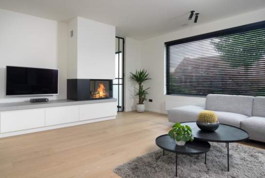 tv meubel op maat met ingewerkte haard